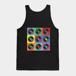 Vinyl music pop art Tank Top